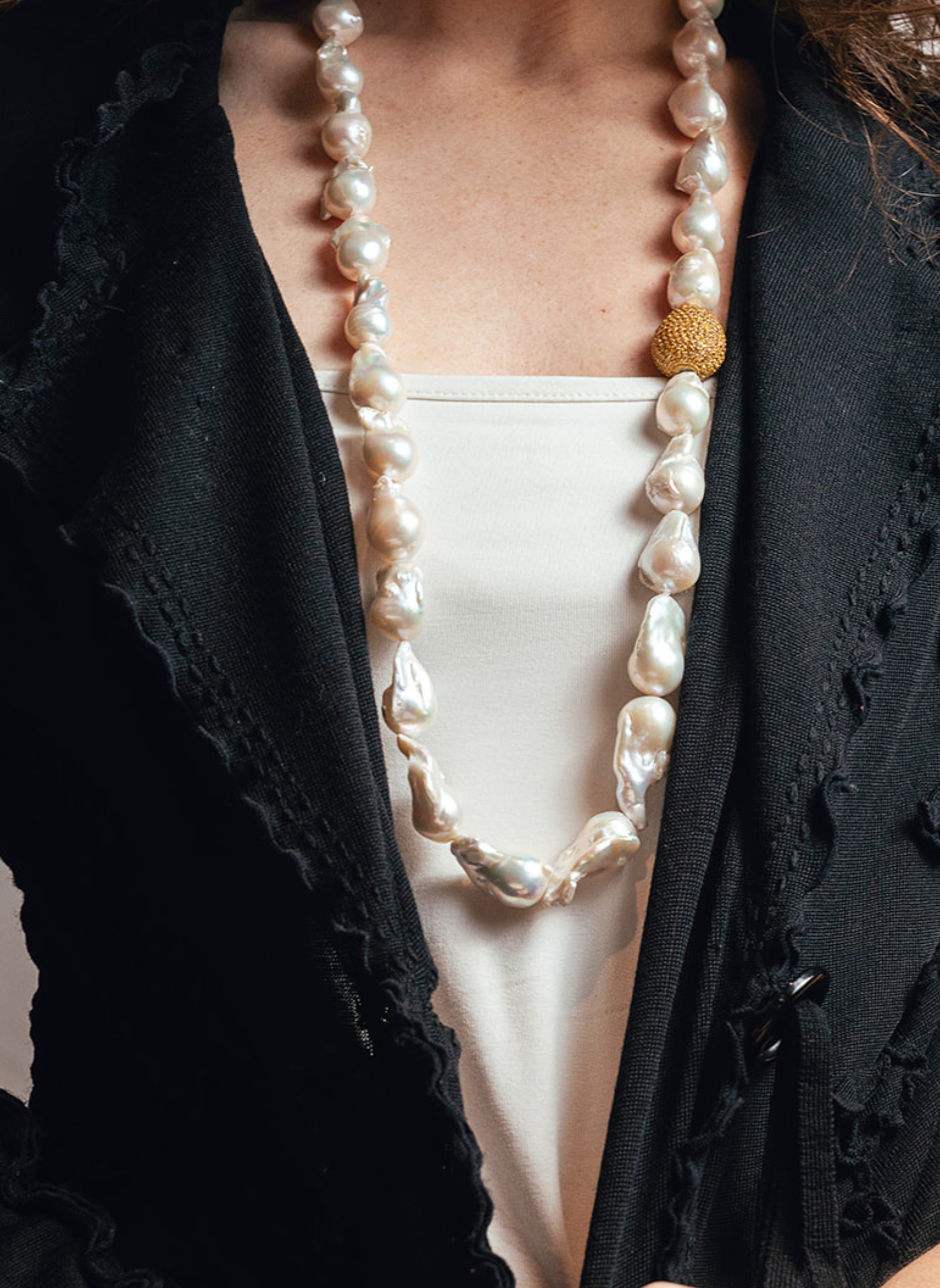 Dolce Far Niente Pearls and Rose Quartz Necklace