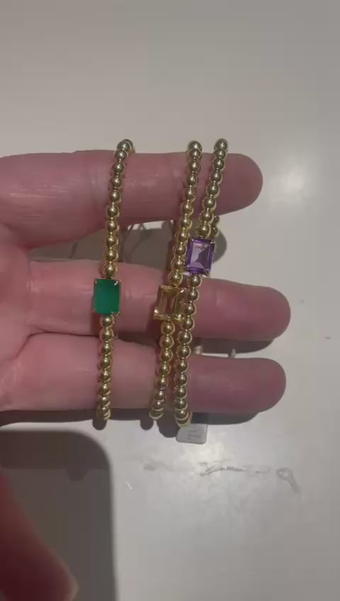 Golden Essentials 玫瑰金弹性手链